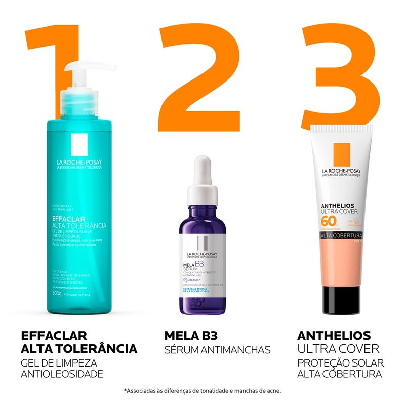 Protetor Solar Facial com Cor Toque Seco FPS 60 La Roche-Posay Anthelios Ultra Cover 2.5