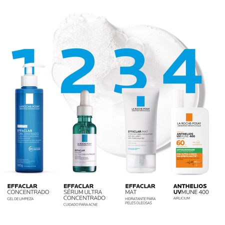 Gel Facial de Limpeza La Roche-Posay Effaclar Concentrado 300 g