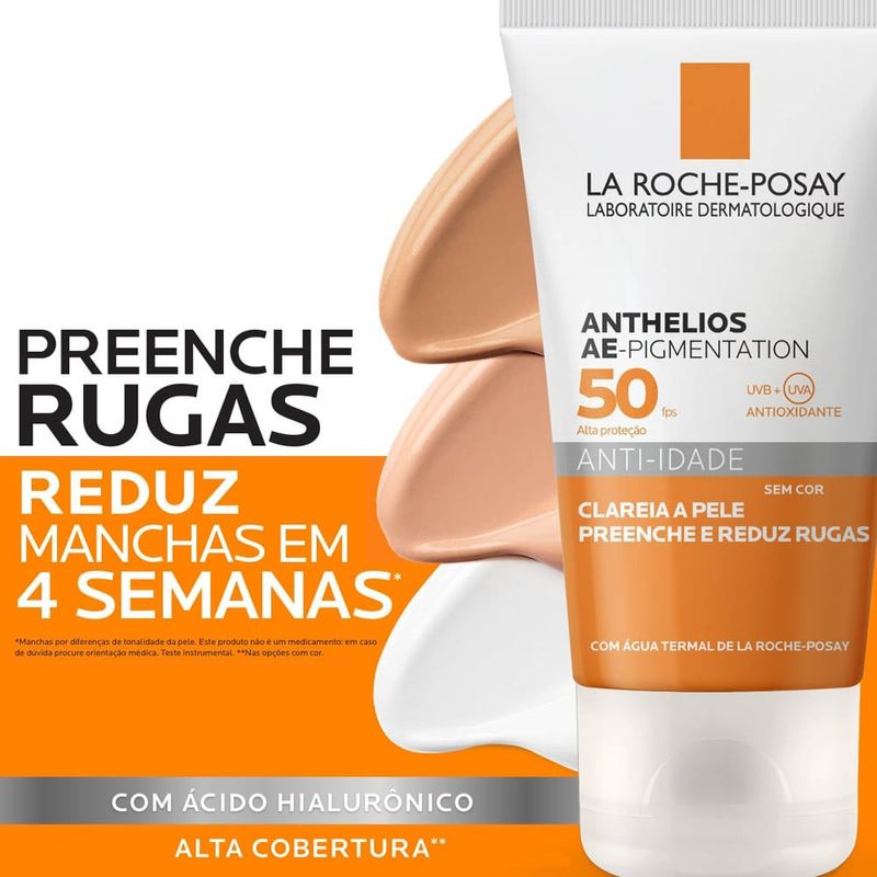 Protetor Solar anti-idade La Roche Posay - Anthelios Ae-Pigmentation Sem Cor FPS 50 40g