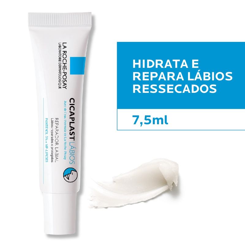 Cicaplast Lábios La Roche-Posay - Reparador Labial 7,5ml