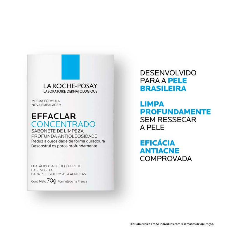 Sabonete em Barra Facial La Roche Posay - Effaclar Concentrado 70g