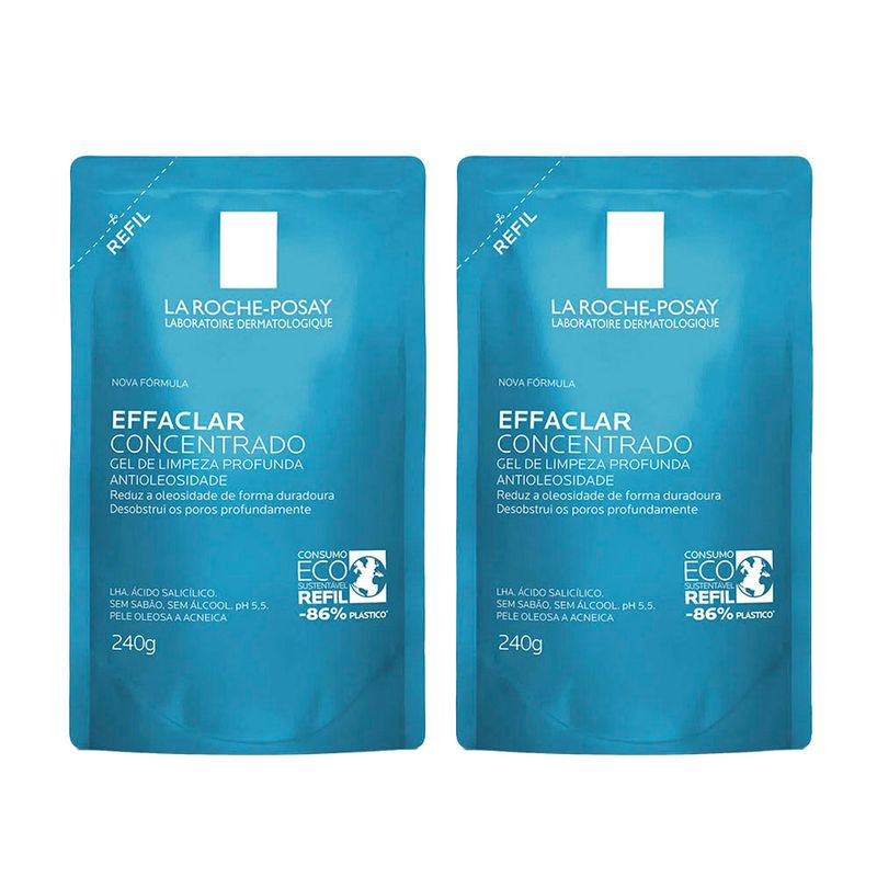 La Roche Posay Gel de Limpeza Refil Effaclar Concentrado Kit com 2 unidades Kit