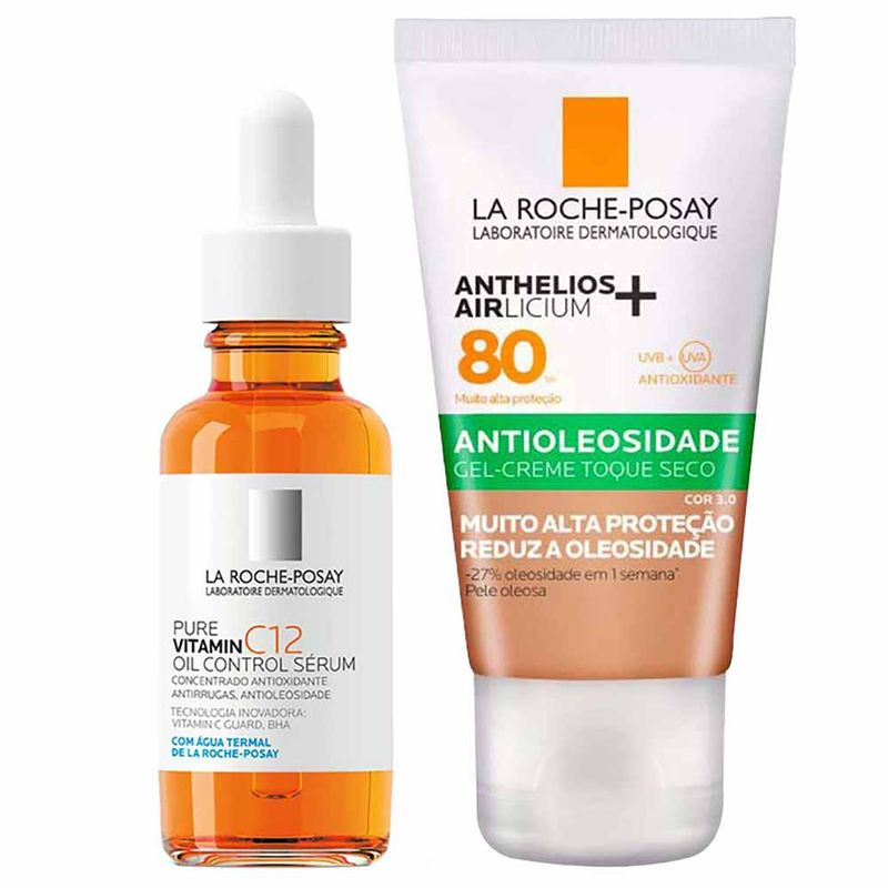 La Roche-Posay Kit - Sérum Antirrugas + Protetor Solar Facial com Cor FPS 80 3.0 Kit