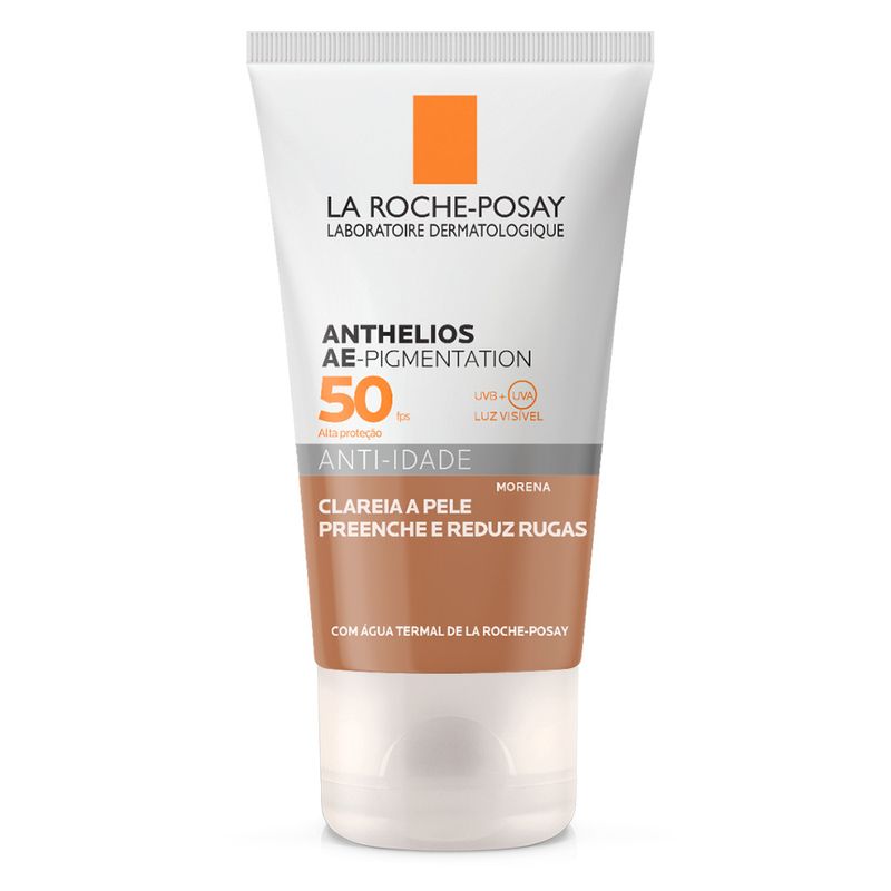 Protetor Solar anti-idade La Roche Posay - Anthelios Ae-Pigmentation FPS50 Morena