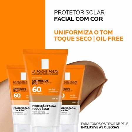 Protetor Solar Facial com Cor La Roche Posay – XL Protect FPS 60 2.0