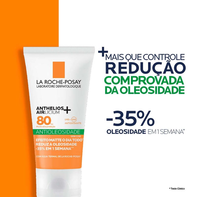 Protetor Solar Facial Antioleosidade La Roche-Posay Anthelios Airlicium+ FPS80 40g